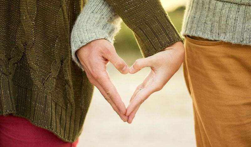 Love shoot, hart, handen