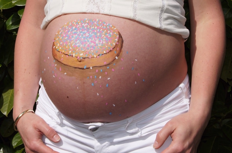 Zwangerschaps fotografie - belly paint