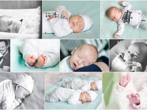 Newborn shoot Drenthe Assen - Mirte, closeup baby
