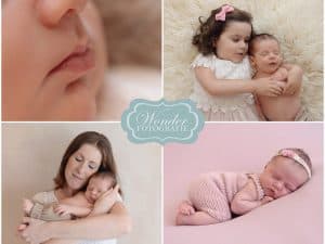 Newbornfotografie Almere Flevoland - Fenna, baby met mama en zusje