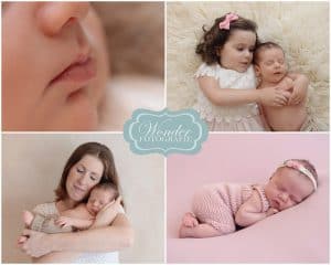 Newbornfotografie Almere Flevoland - Fenna, baby met mama en zusje