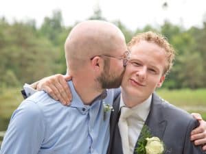 Goedkope trouwfotograaf Heerenveen Friesland, bruidegom getuige, Lex