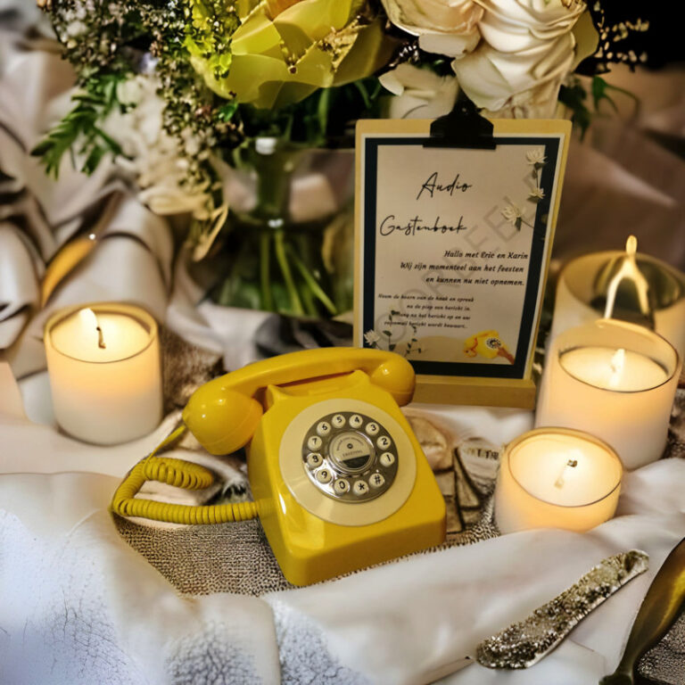 Gastenboek bruiloft gepersonaliseerd lotus